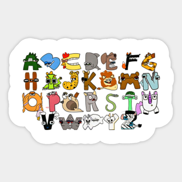 Alphabet Lore Animals For Boys, Girls Alphabet Lore Sticker TeePublic